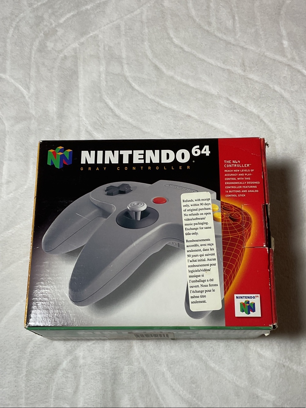 Nintendo Gray N64 Controller Box and controller